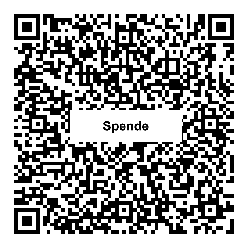 QR-Code zum Spenden an Budnianer Stiftung