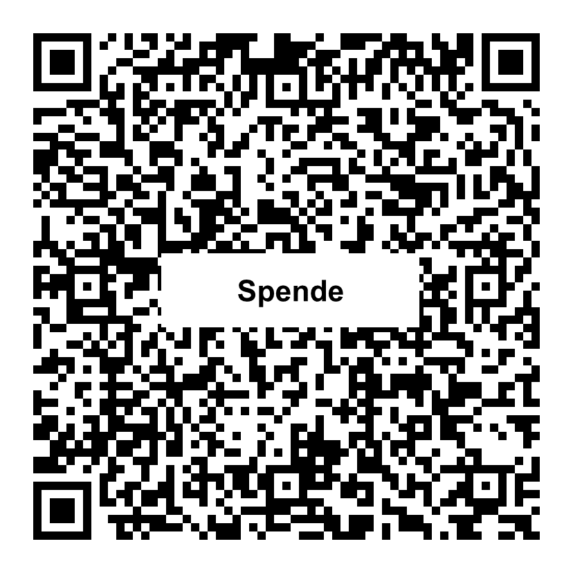QR-Code zum Spenden an Däke-Stiftung