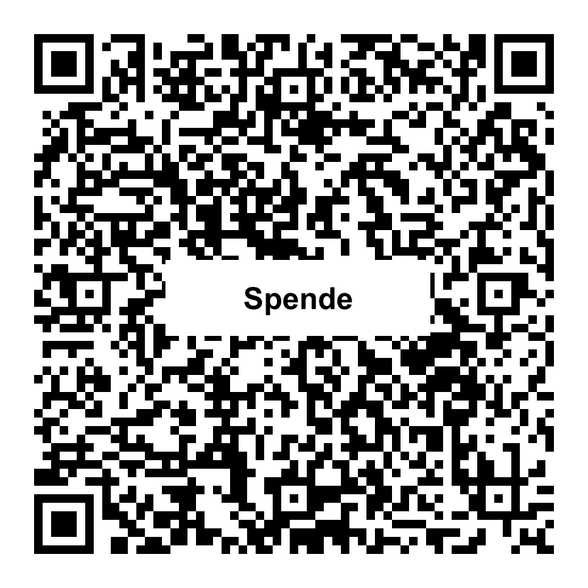 QR-Code zum Spenden an Delvaux Stiftung für südamerikanische Kultur