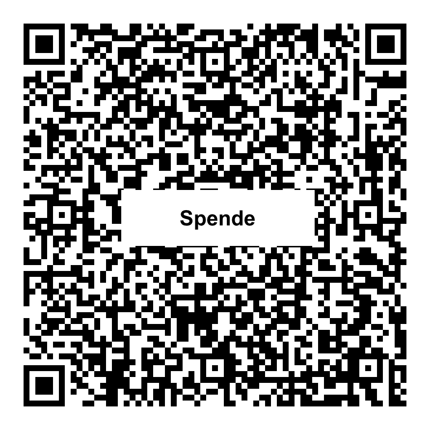 QR-Code zum Spenden an Marie und Walter Klood Stiftung