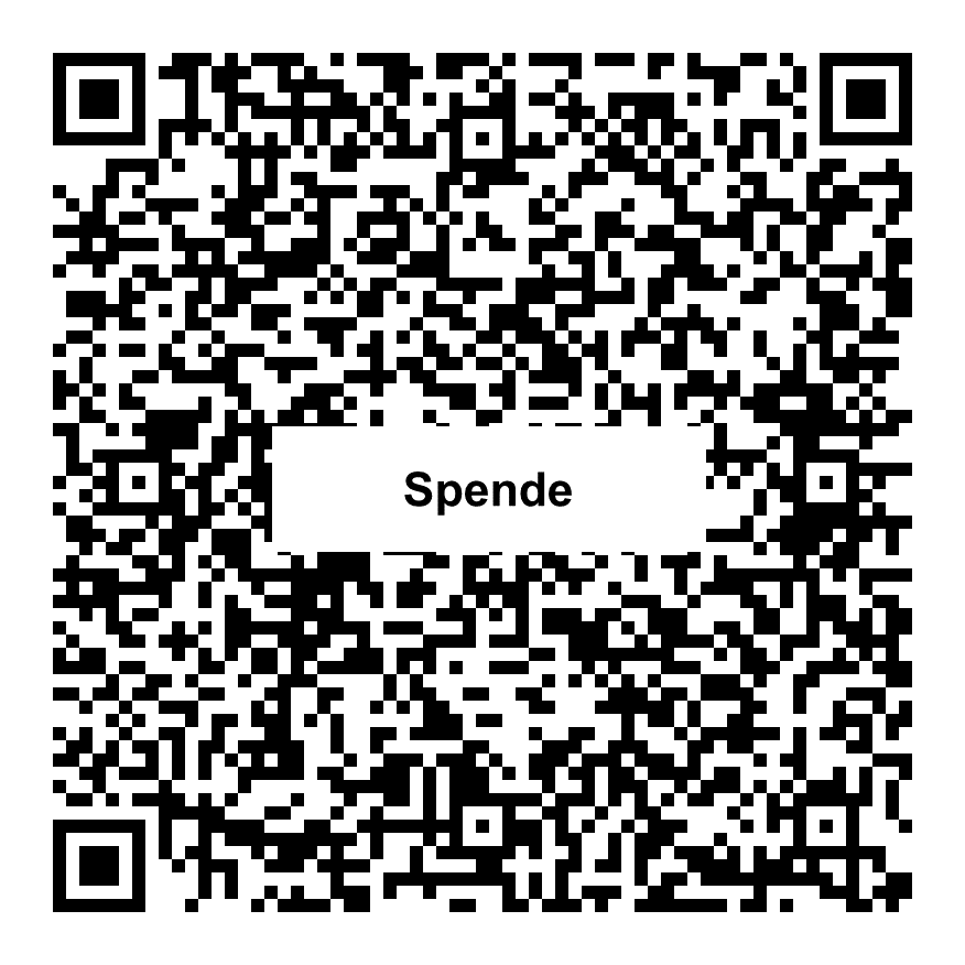 QR-Code zum Spenden an MerGer Stiftung für Tier und Natur