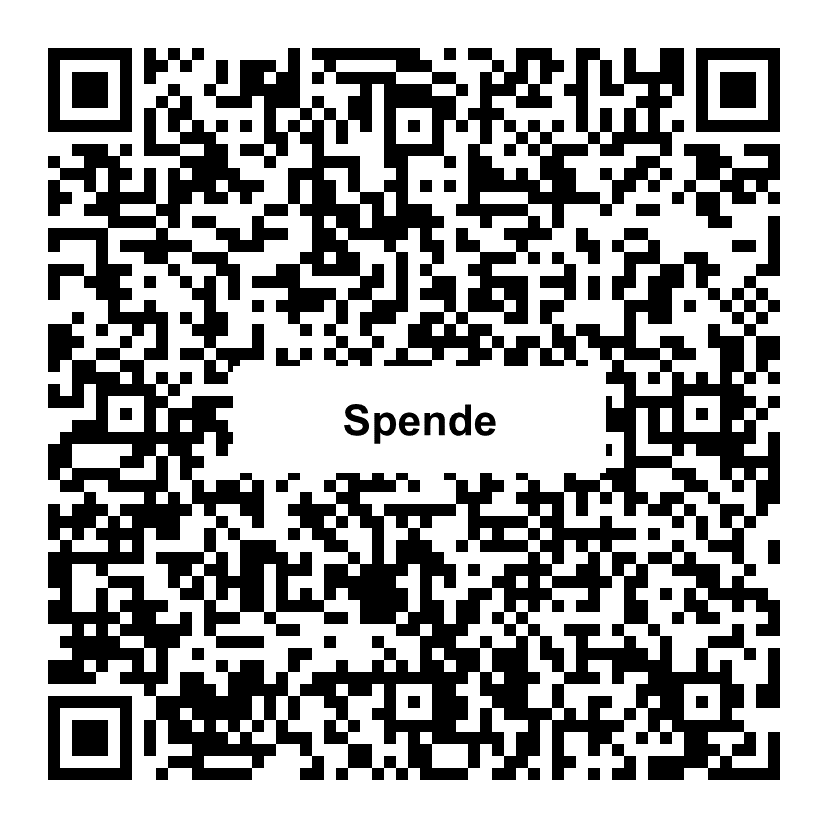 QR-Code zum Spenden an Pfoten & Meer Stiftung