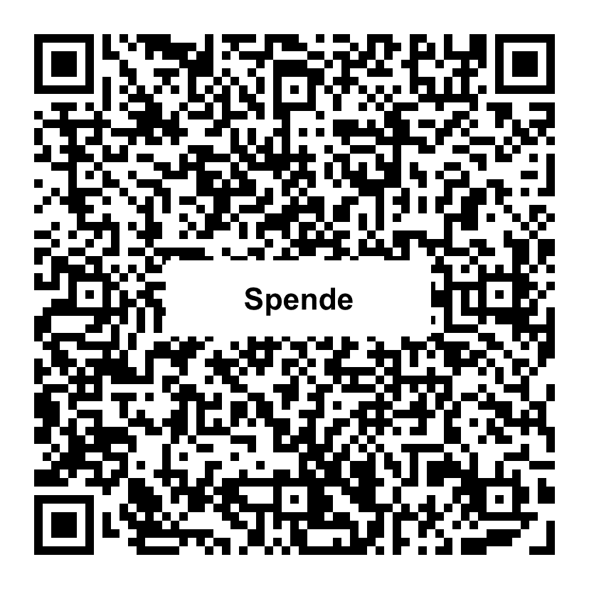QR-Code zum Spenden an Stiftung find your way