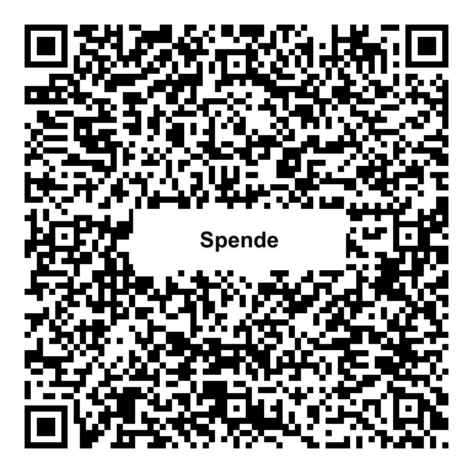 QR-Code zum Spenden an Stiftungsfonds Michel mein Michel